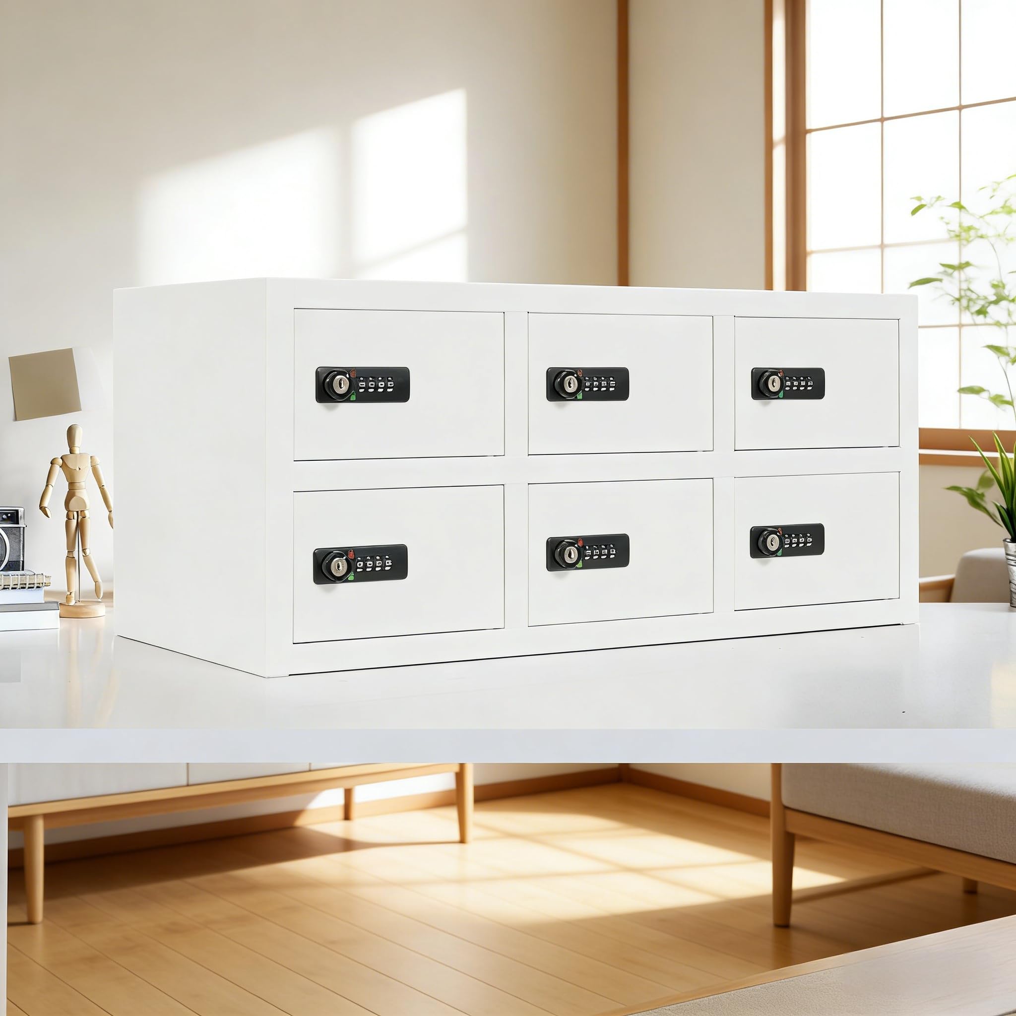 Amazon.co.jp: 貴重品ロッカー 4人用 6人用 8人用 12人用 | ホワイト